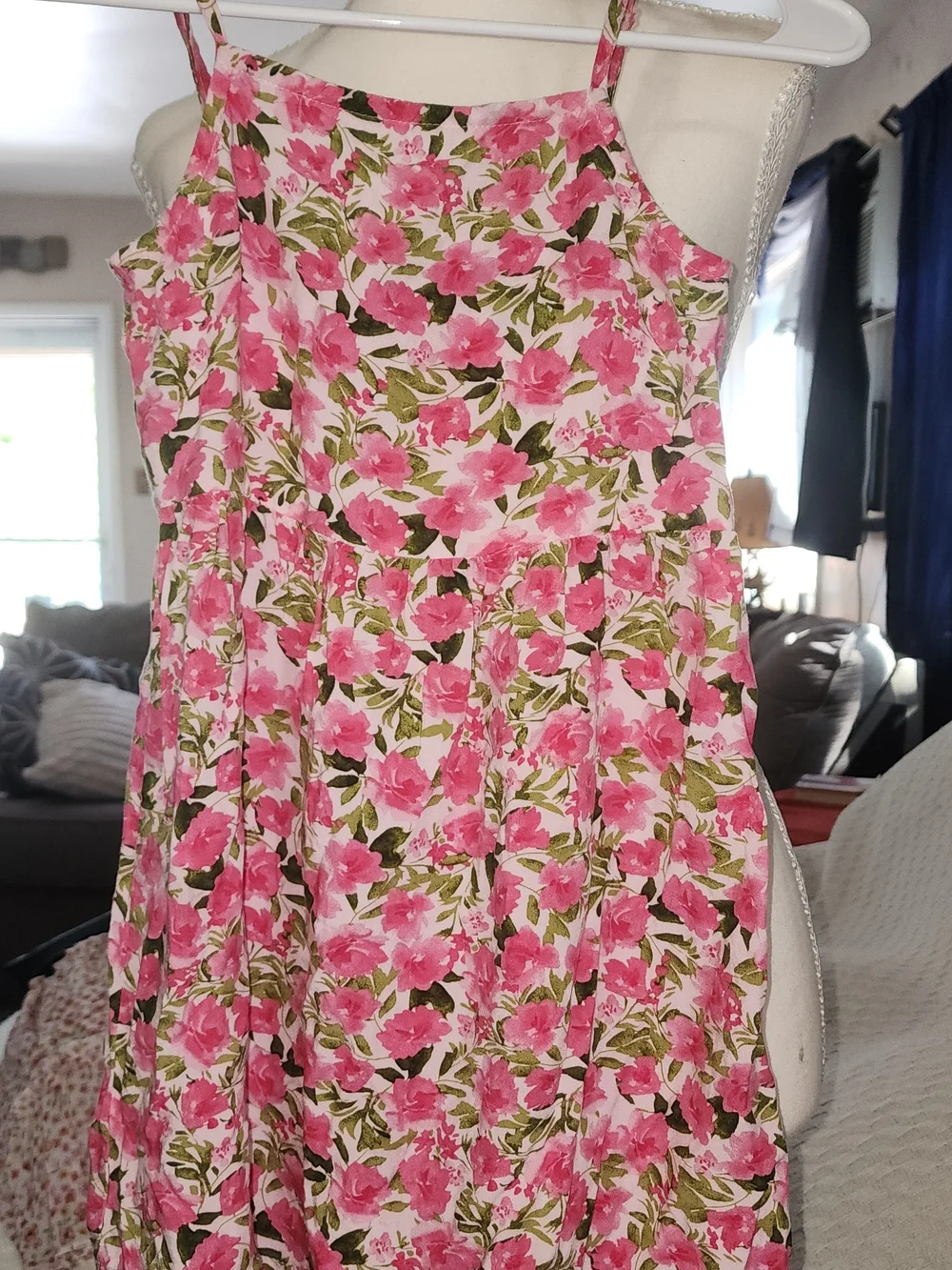 Old Navy Pink Floral Sundress for Girls Sz M(8)